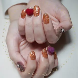 ネイル サメ猫 マーヤのネイルデザイン