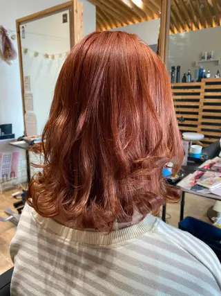 セミロング カラー 関口 友行のヘアスタイル