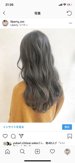 ロング カラー nakahara madokaのヘアスタイル
