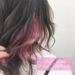 セミロング カラー ヘアアレンジ 代表🎀 ふわモテ愛 され髪🩷yumiのヘアスタイル