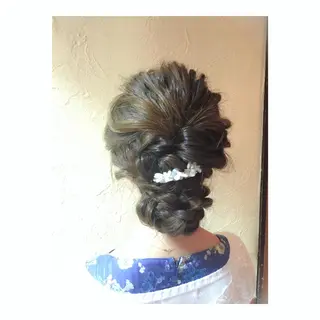 ミディアム セミロング ロング ヘアアレンジ LOST CITY 横浜所属・🪐脱白髪染め 🪐松尾菜々美のヘアスタイル