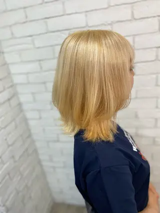 ミディアム カラー ヨシダ フミノリのヘアスタイル