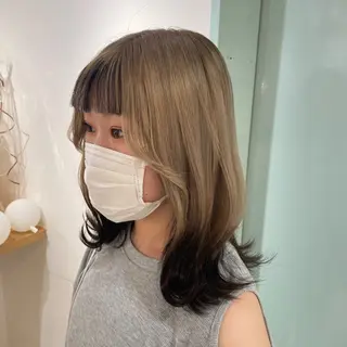 セミロング 田口 花葉のヘアスタイル