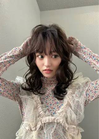 セミロング パーマ kaze代官山 🪽kanameのヘアスタイル