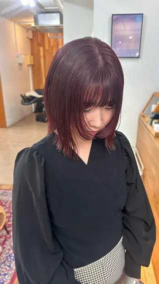 ミディアム カラー 🪭risa 暖色/レイヤー🪭のヘアスタイル