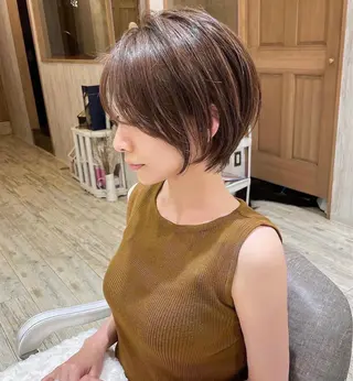 ショート 小野 明日香のヘアスタイル