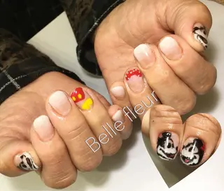 ショート ネイル Belle fleurのネイルデザイン