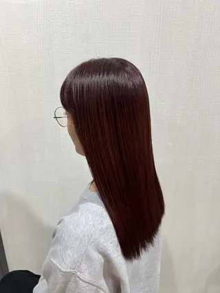 セミロング カラー 本田 歩のヘアスタイル