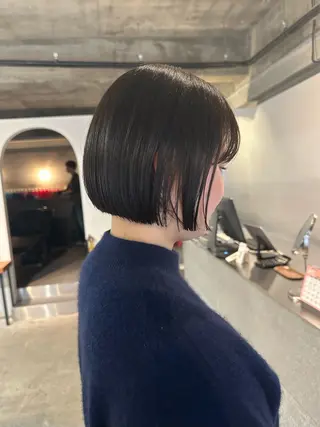 ミディアム 小河 穂香のヘアスタイル