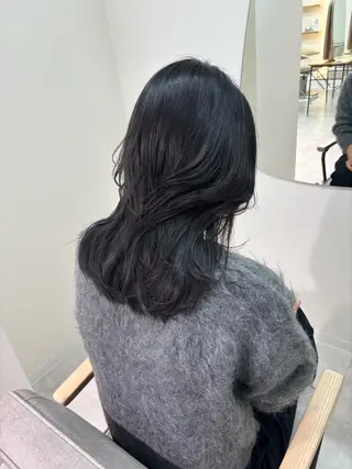 セミロング カラー 広島/ヘアセット /ベージュ/わかなのヘアスタイル