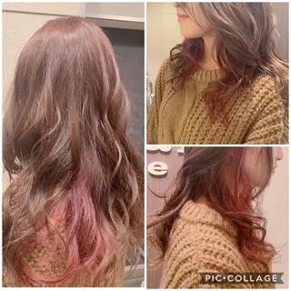 ロング カラー 藤本 麻衣のヘアスタイル