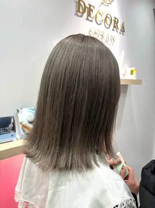 ミディアム カラー メンズカット ボブ/米崎駿也のヘアスタイル