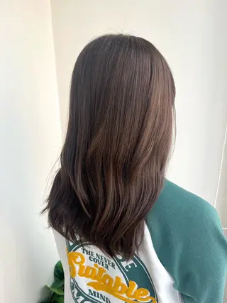 セミロング カラー Sherry/R 三川町　山本なつみのヘアスタイル