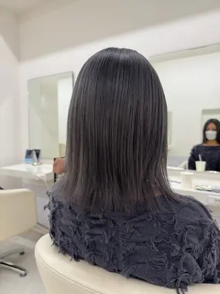 ミディアム カラー AITOKYO Ｓ渋谷所属・渋谷/ハイトーン/ ブリーチ/歩夢のヘアスタイル