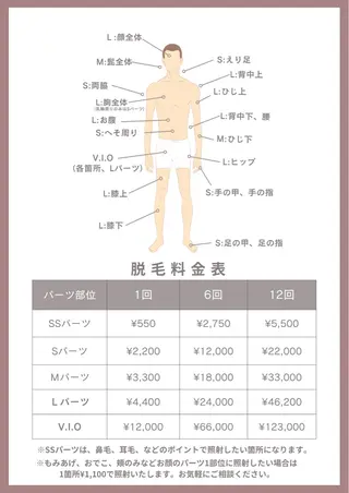 メンズ Beauty Salon　HALOのエステ・リラクイメージ