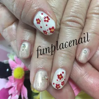 ネイル nail salon＆school felice所属・フェリーチェ瑞江店 新山のネイルデザイン