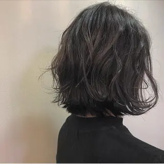 ミディアム 似合わせカットカラー ♡佐藤捺美のヘアスタイル