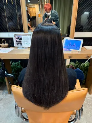 ミディアム 🌟髪質改善/透明感 /艶カラー🌟羽立のヘアスタイル