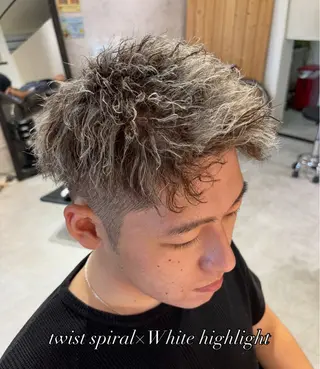 カラー パーマ メンズ FuLAM Hair Designers*所属・山口 麻香のヘアスタイル