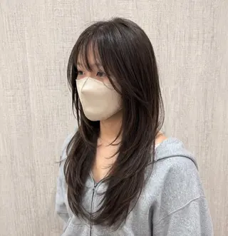 ロング 店長✨レイヤー✖️ 髪質改善✖️韓国ヘアのヘアスタイル