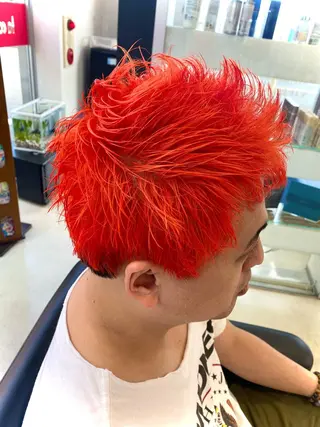 ショート カラー メンズ SALOWIN二子玉川South店所属・🌼デザインカラー 🌼kumicoのヘアスタイル