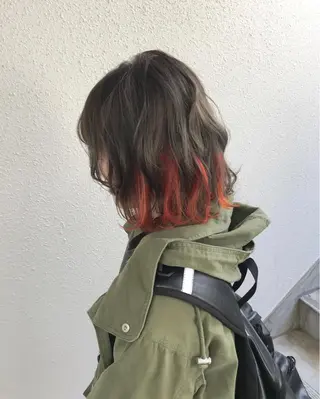 ショート カラー インナーカラー/天神 ブリーチ/吉田のヘアスタイル