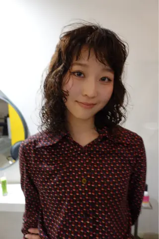 ミディアム パーマ トレンドヘア◎ 店長　清原佑太のヘアスタイル