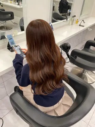 ロング カラー ヘアアレンジ 💗横浜美容室 💗HARUNAのヘアスタイル