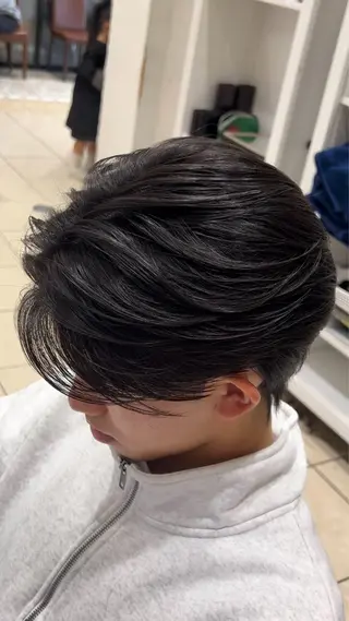 ショート パーマ メンズ メンズ特化/勝田駅/ 佐和駅/鈴木輝瑠/のヘアスタイル