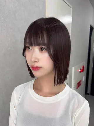 ミディアム カラー 赤み無し柔らかカラー 【梅田】madokaのヘアスタイル