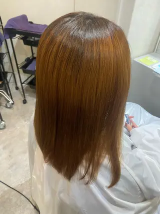 セミロング 柔らかい縮毛矯正/ ボブ/北林のヘアスタイル