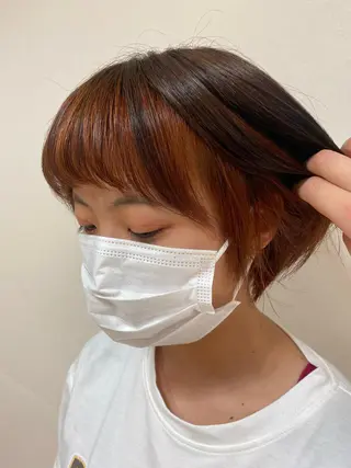 ショート カラー レイヤーカット×艶髪 /Ayanaのヘアスタイル