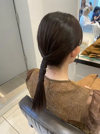 セミロング 韓国ヘア🍒渡辺 咲🍒のヘアスタイル