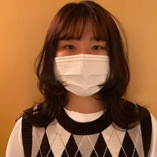 ロング Aust hair Stella新宿所属・Yuki☺︎パーマ レイヤーカットのヘアスタイル