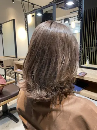 ミディアム カラー 🇰🇷くびれボブ/ 韓国ボブ🇰🇷愛誠のヘアスタイル