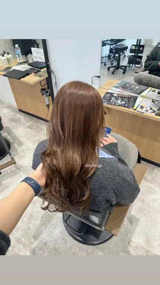 ロング カラー 黒阪 なみのヘアスタイル