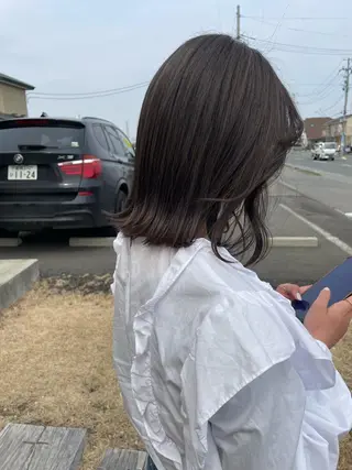 ミディアム 藤村 翔充のヘアスタイル