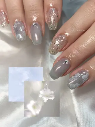 ネイル Li'a Bloom所属・🦋🤍 madoka🤍のネイルデザイン