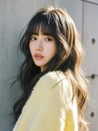 ロング ウルフカット 811 大阪梅田 ウルフのヘアスタイル