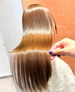 ロング カラー パーマ ヘアアレンジ salowin新宿East3階所属・艶美髪/髪質改善 /縮毛矯正/木元渓太のヘアスタイル