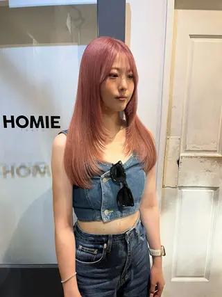 ロング カラー HOMIE TOKYO所属・sora / 渋谷 / ハイトーンのヘアスタイル