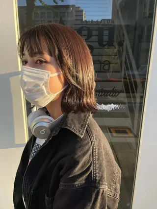 ミディアム カラー Agu hair moana松本所属・今井 聖玲奈のヘアスタイル