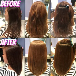 ロング パーマ ブリーチ縮毛矯正/ デサキ ショウヘイのヘアスタイル