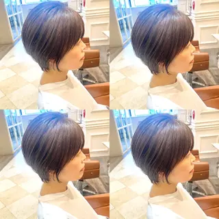 ショート カラー Realme  京都四条烏丸ドゥエby  yk所属・小塚 耀介✂︎ ショートボブ特化のヘアスタイル