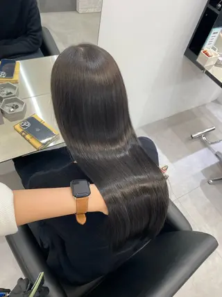 ロング 艶髪/縮毛矯正/ Core mikuaのヘアスタイル