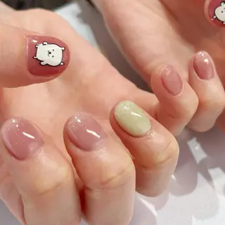 ショート ネイル マツエク・マツパ apopi's所属・apopis＊ close23:00のネイルデザイン