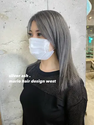 セミロング カラー 竹嶌 健吾のヘアスタイル