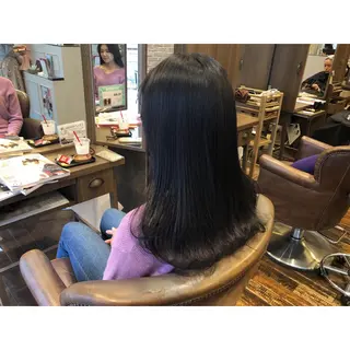 ロング カラー パーマ ヘアアレンジ 藤井 菜緒のヘアスタイル