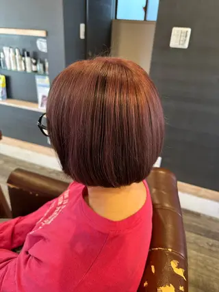 ショート カラー 安達 望のヘアスタイル