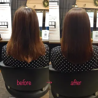 セミロング 縮毛矯正&髪質改善 MAILHAIRのヘアスタイル